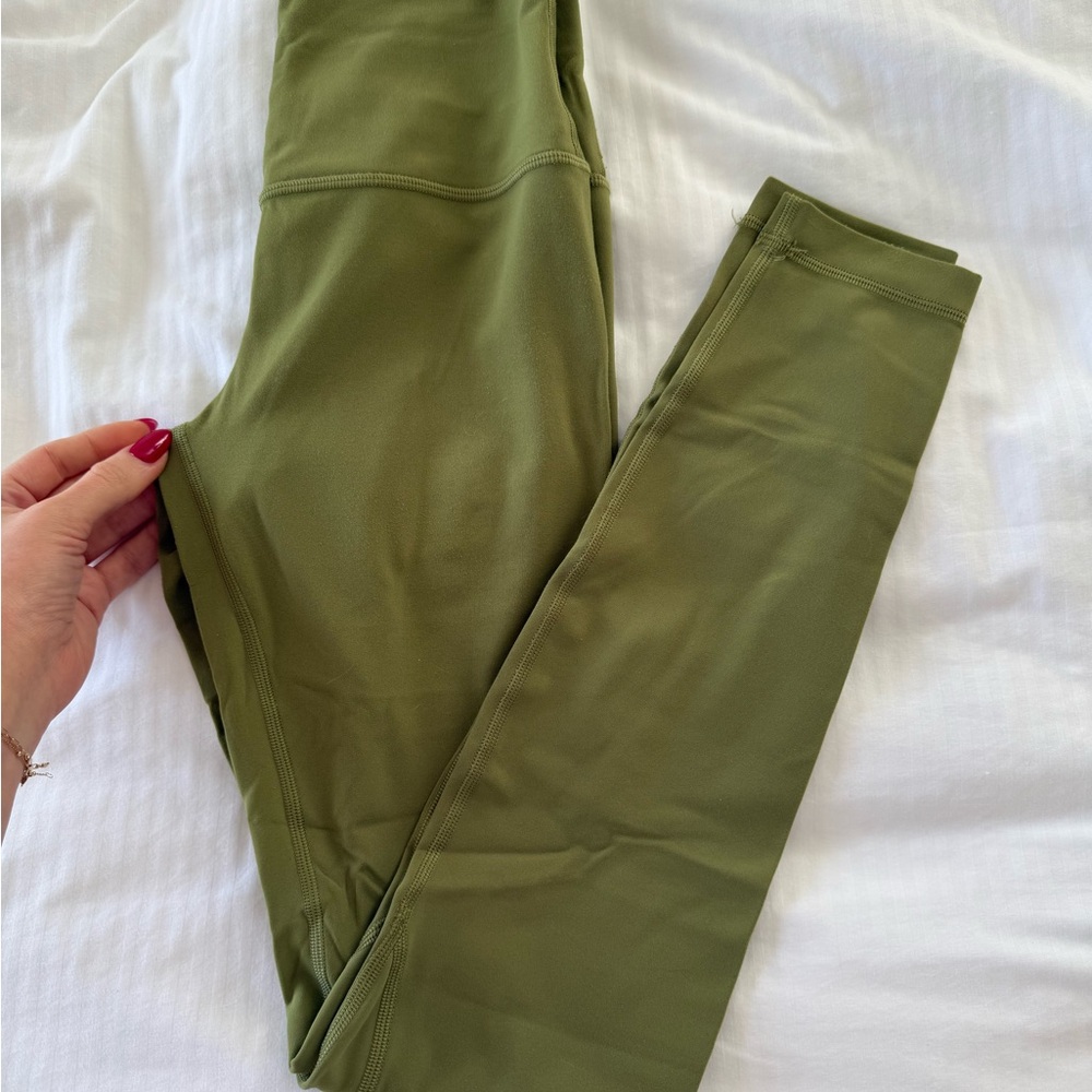 lululemon athletica olive green leggings